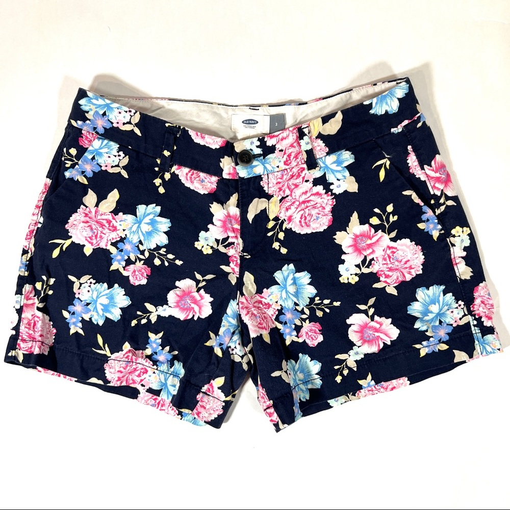 OLD NAVY | Women Navy blue & Floral Short | 2